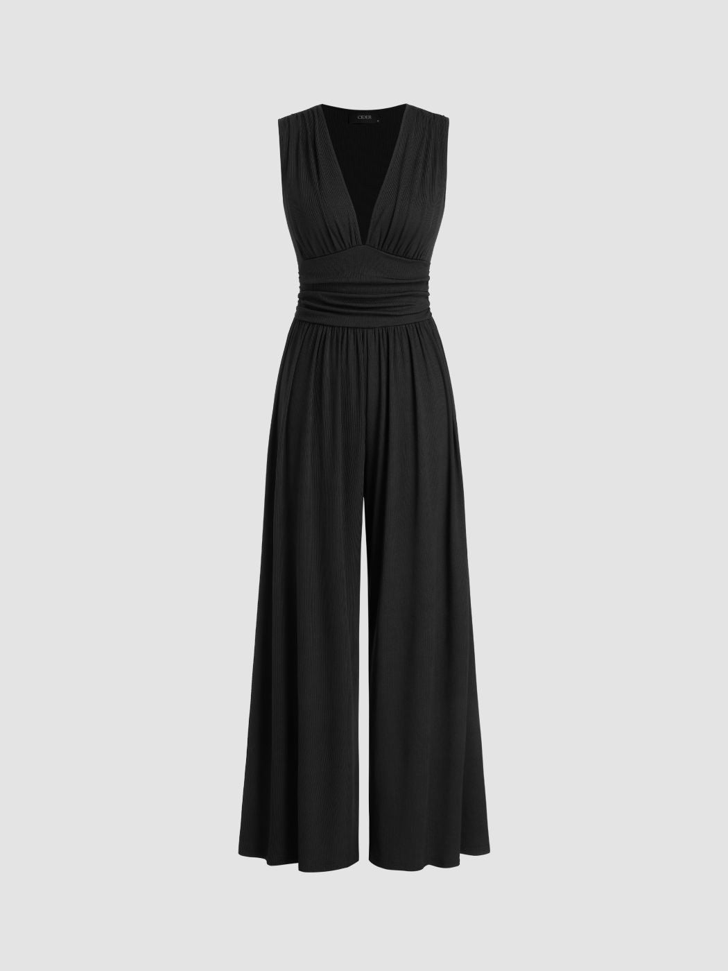 Afton - Jumpsuit - Gerimpeld met wijde benen