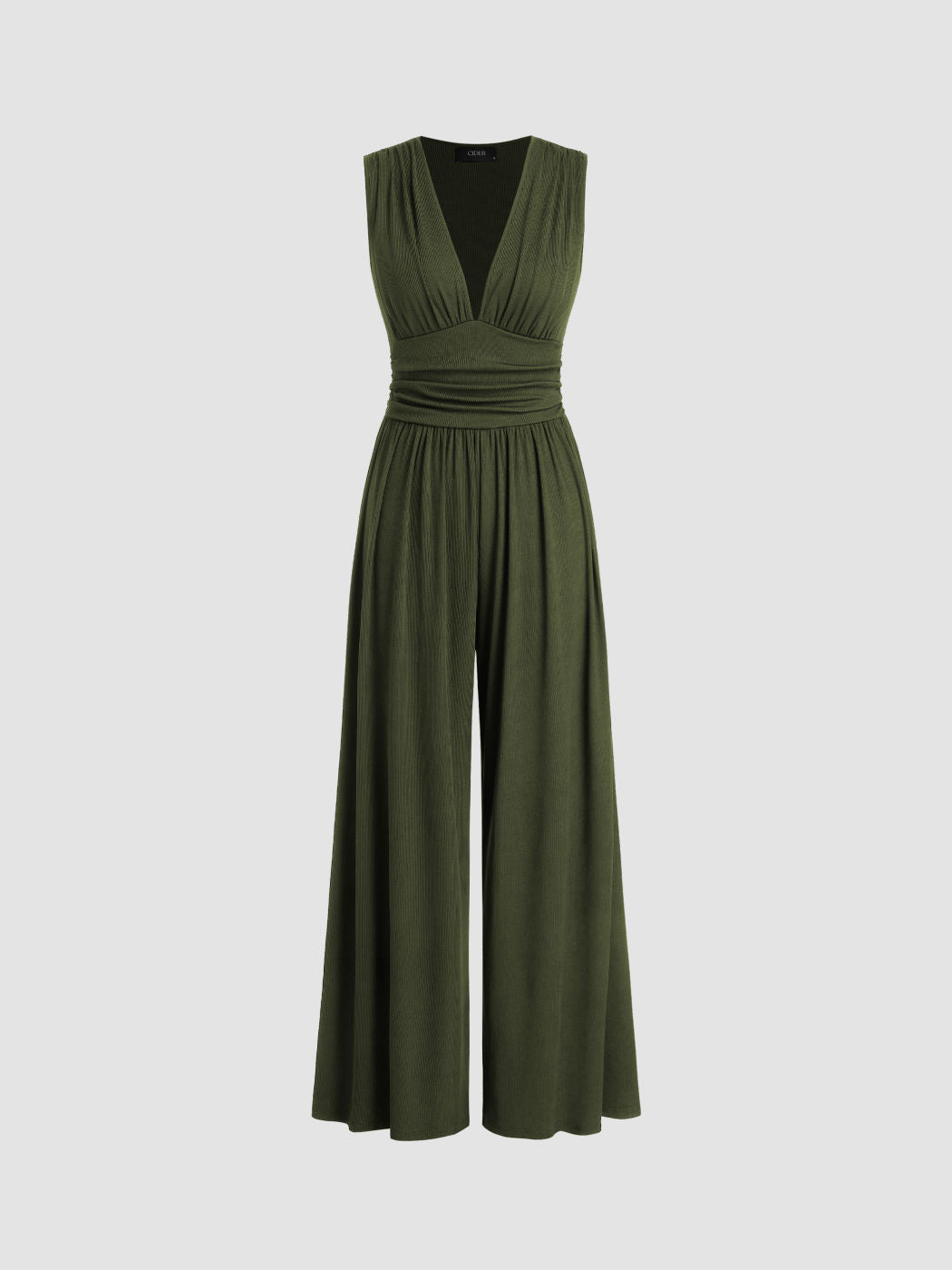 Afton - Jumpsuit - Gerimpeld met wijde benen