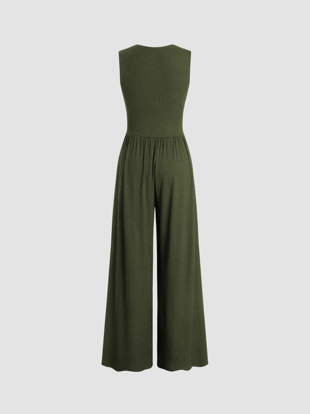 Afton - Jumpsuit - Gerimpeld met wijde benen
