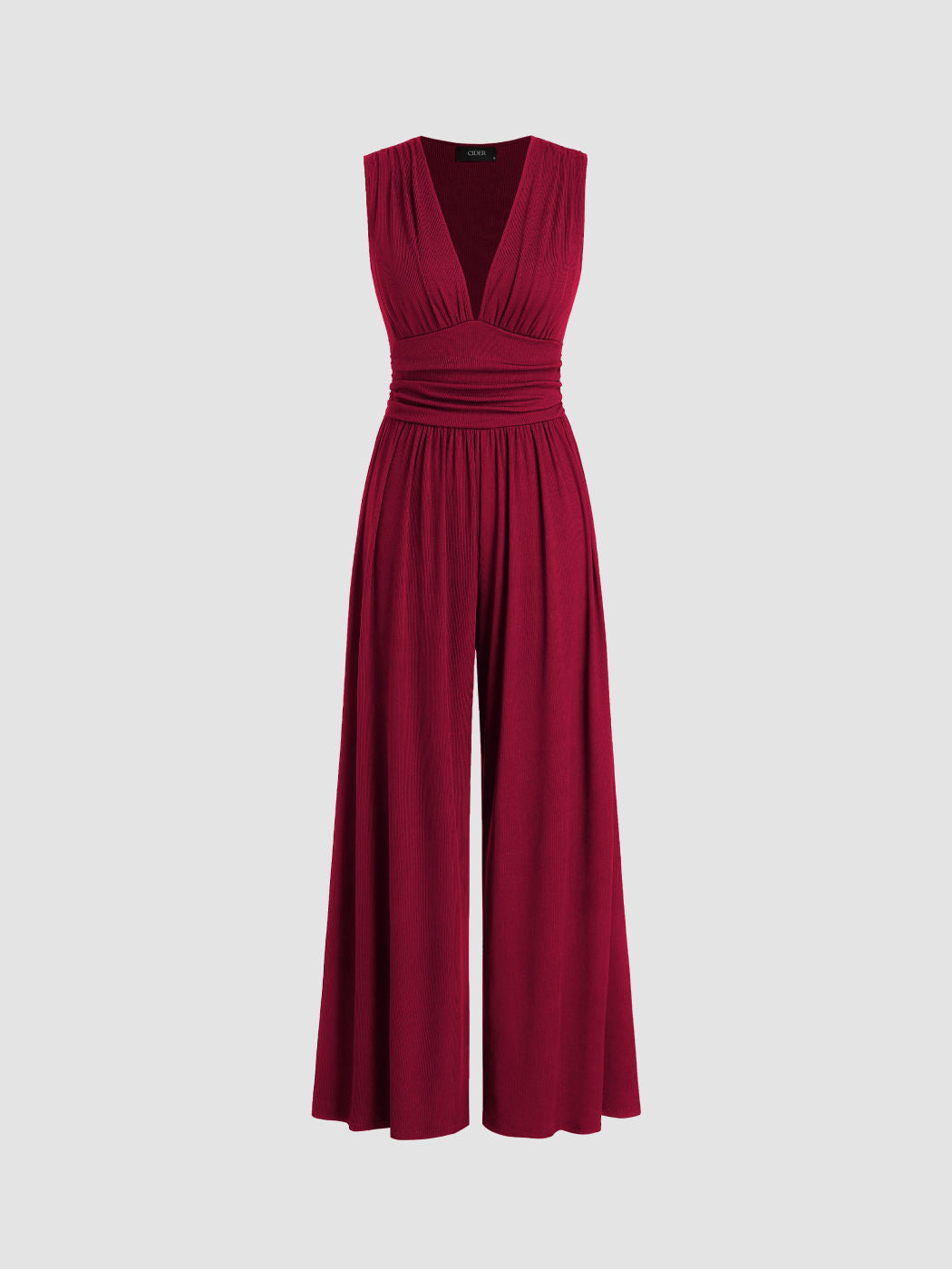 Afton - Jumpsuit - Gerimpeld met wijde benen