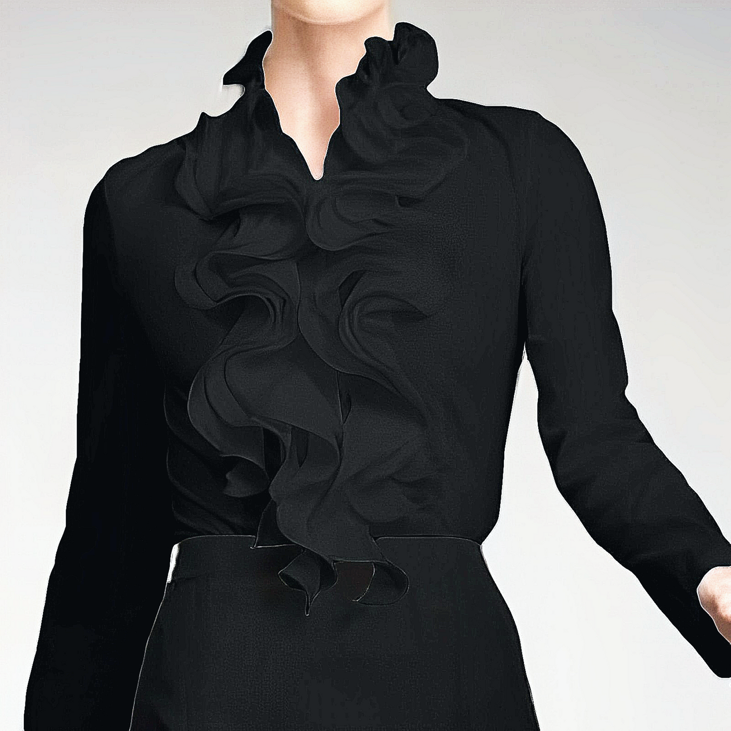 Zora | Knoopblouse met ruches
