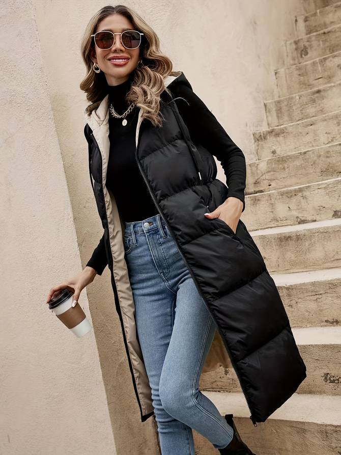 Mouwloos bomberjack met zakken