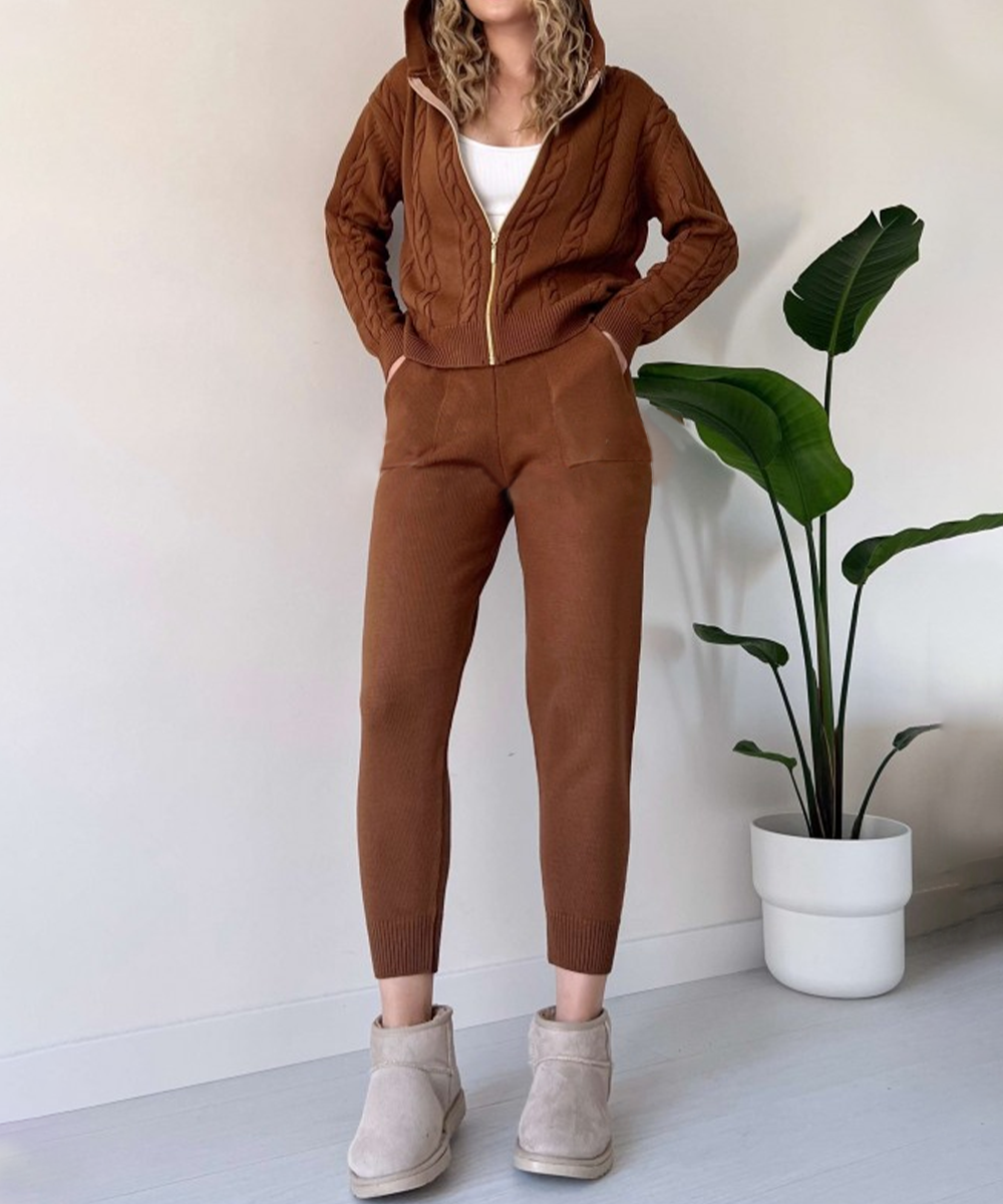 Beaumont Co-ord Set | 2-delige set met vest en casual jacquardtrui voor dames