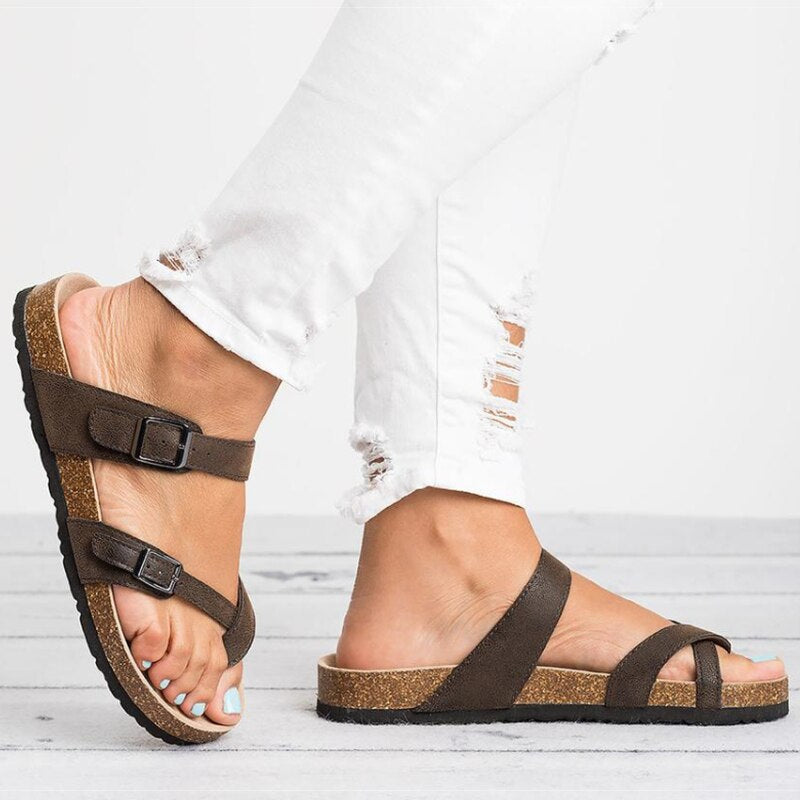 Johanna - Orthopedische sandalen in Romeinse stijl