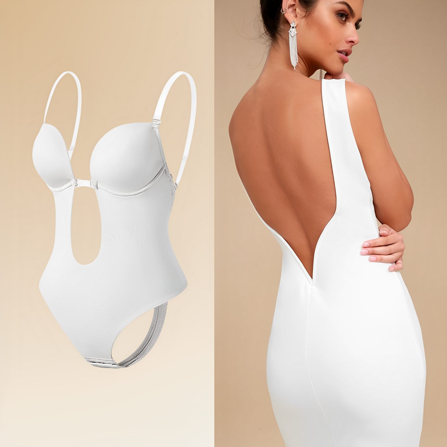 Rhea - Rugloze Body BH voor Vrouwen
