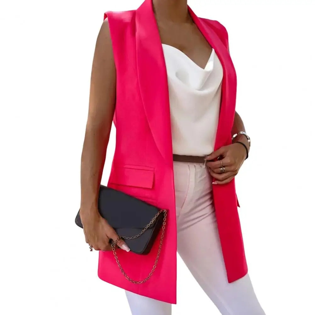 Trude | Zomerse Mouwloze Blazer Vest voor Dames