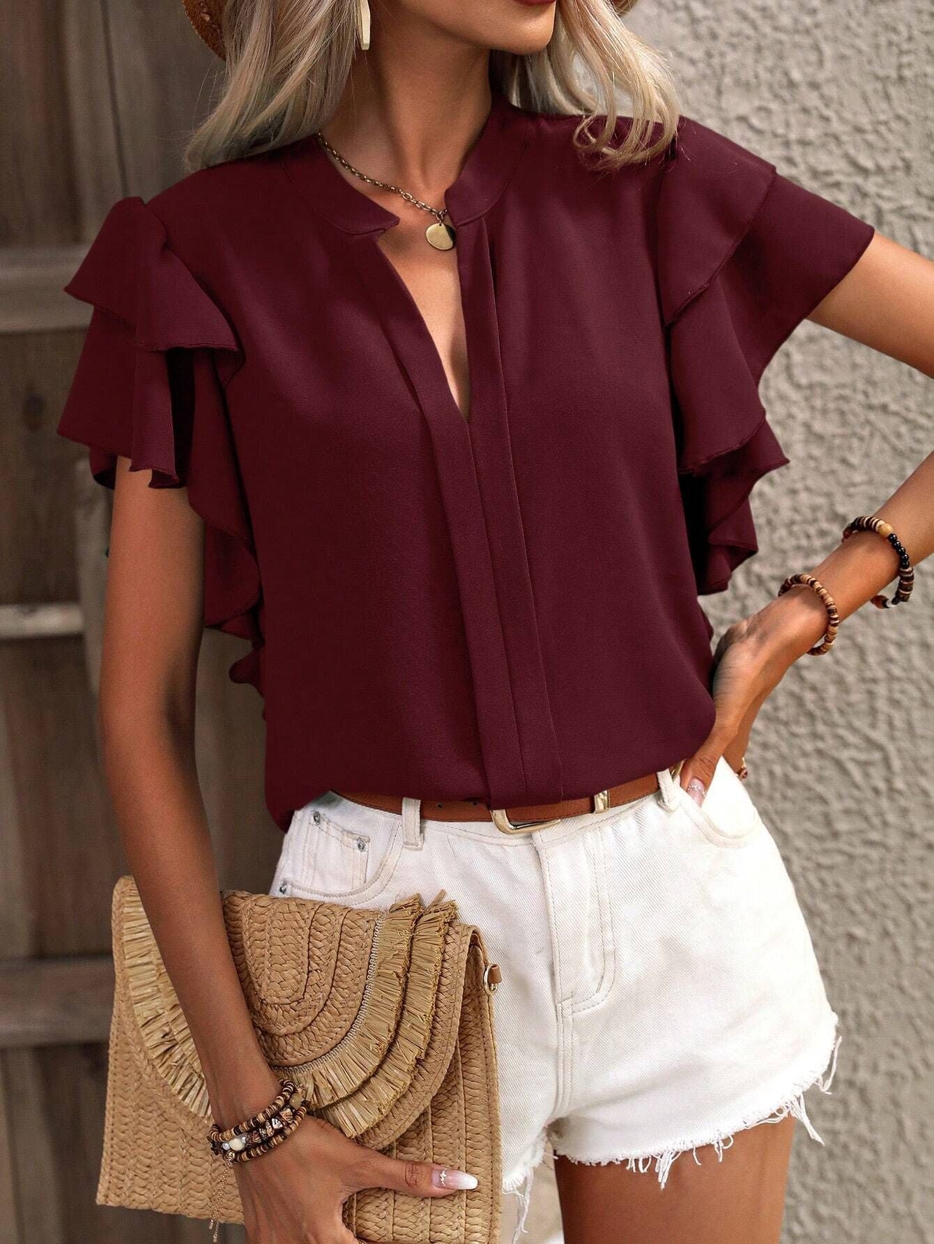 Isabelle | elegante mouwloze blouse