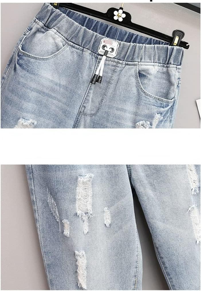 ModeParisienne® Jessy - Hoge Taille Gescheurde Jeans