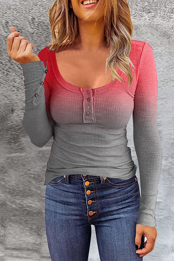 Melissa | Kleurrijke Lange Mouwen Blouse