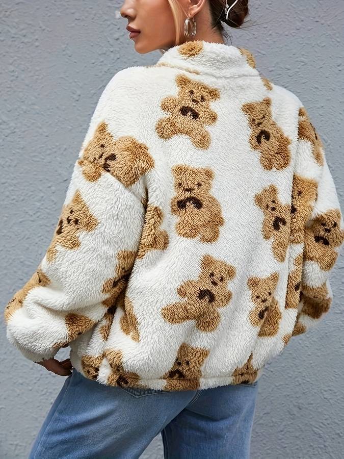 Vest met beerpatroon