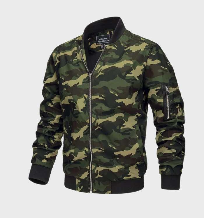 Andy - eenvoudig polyester jack met opstaande kraag en ritssluiting