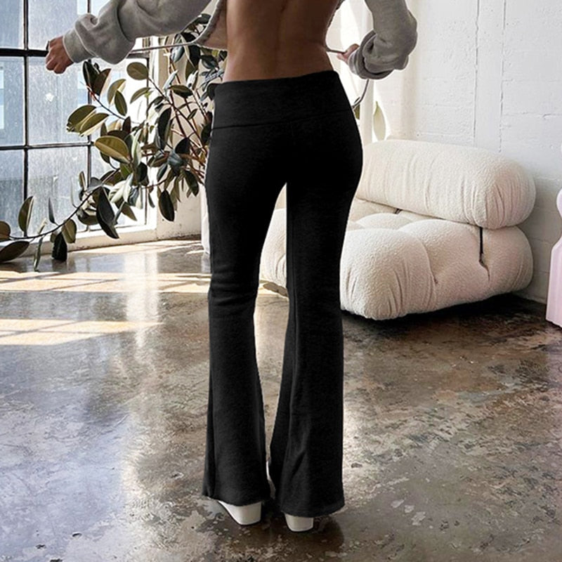 Drusilla - Casual Lage Taille Uitlopende Broek