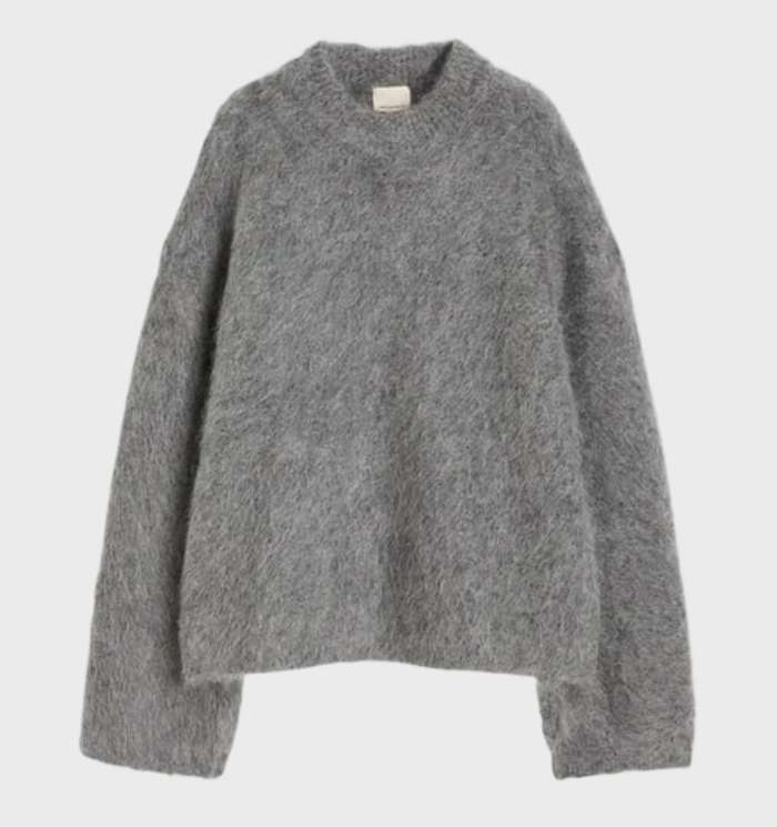 Zara | Effen trui van mohair met ronde hals voor vrijetijdskleding