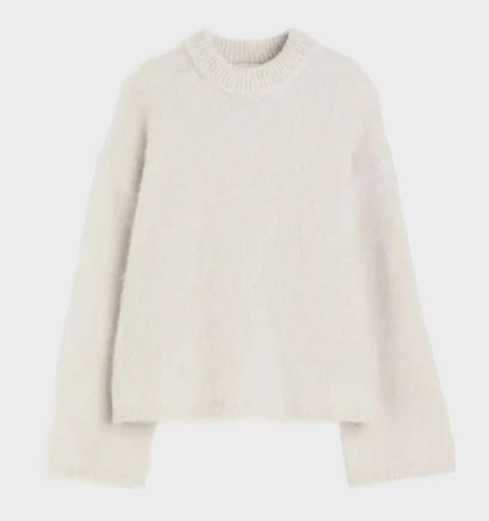 Zara | Effen trui van mohair met ronde hals voor vrijetijdskleding