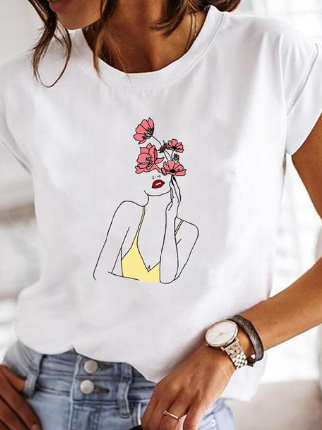 Rosalinda | Super stijlvol T-shirt met extravagante zomerdessins