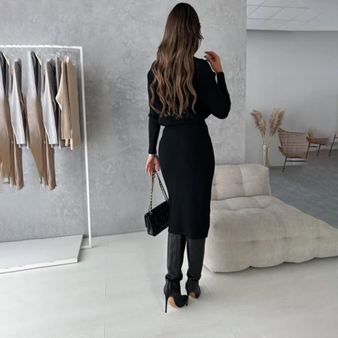 ANGELA - Elegante pullover en rok set