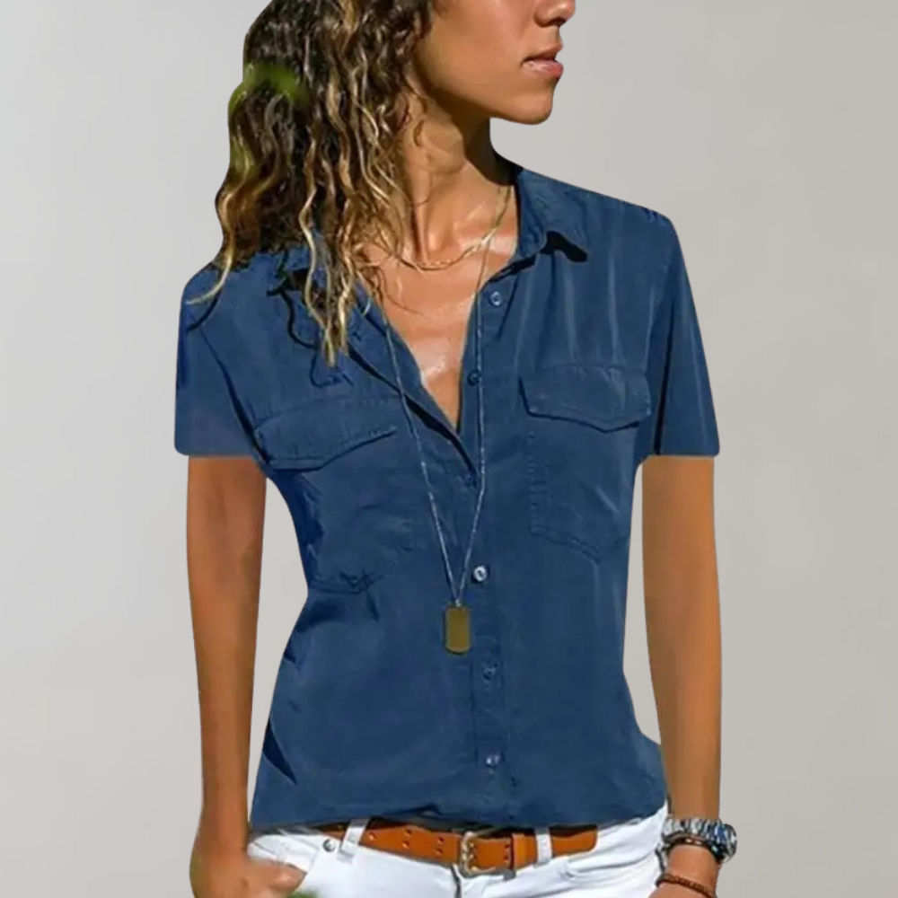 Aurora | Damesblouse met korte mouwen