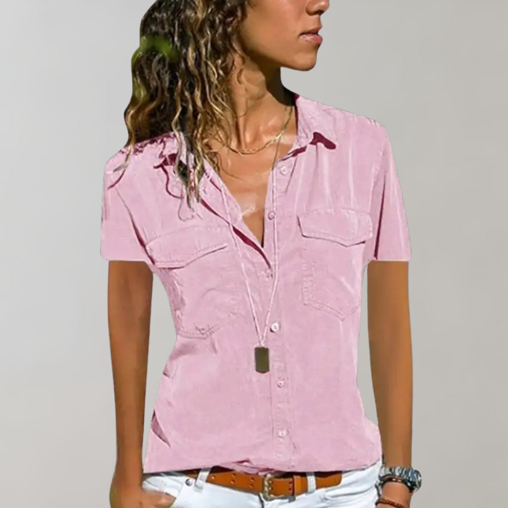 Aurora | Damesblouse met korte mouwen