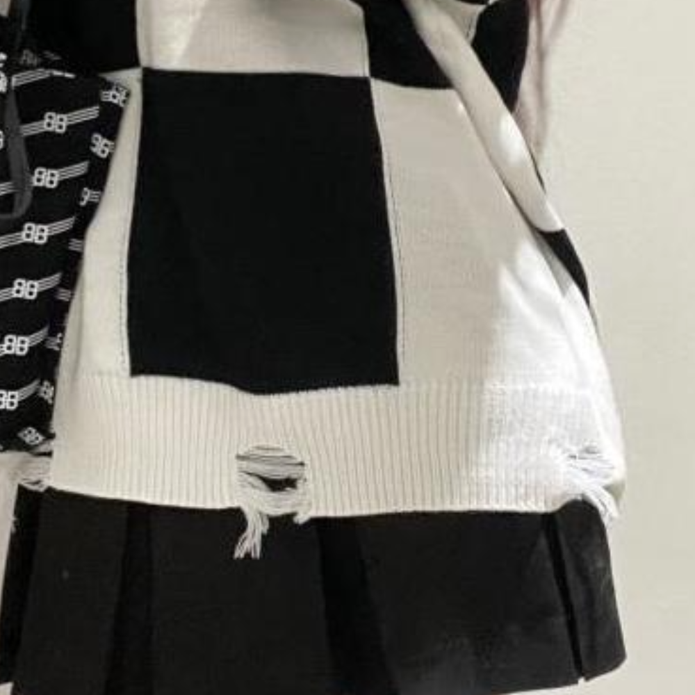 Hulde - Casual Dames Oversized Geruite Trui