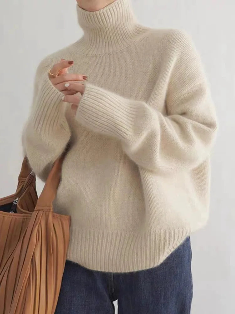 Aada - Eleganter Kaschmir Rollkragenpullover