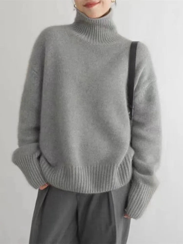 Aada - Eleganter Kaschmir Rollkragenpullover