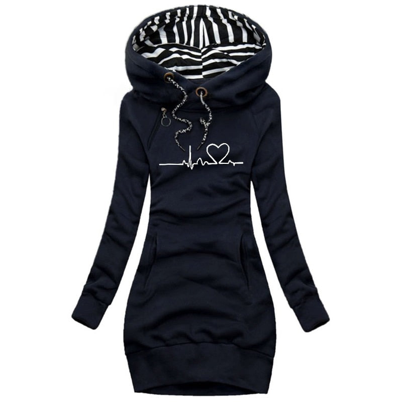 ModeParisienne® Darlene | Trendy Hoodie Jurk voor Dames
