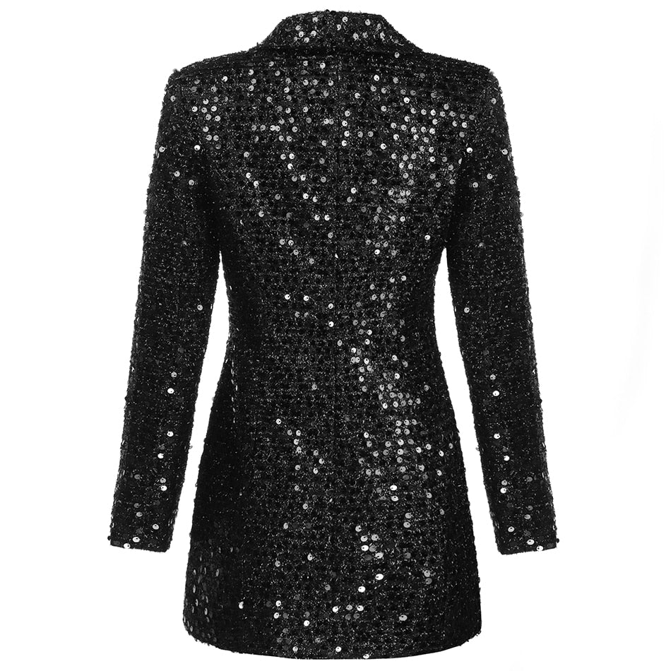 Glitter blazerjurk