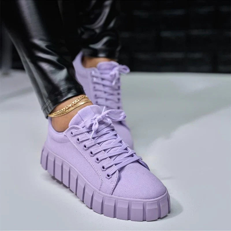 TrendStep Suede Dames Sneakers - Casual en Trendy