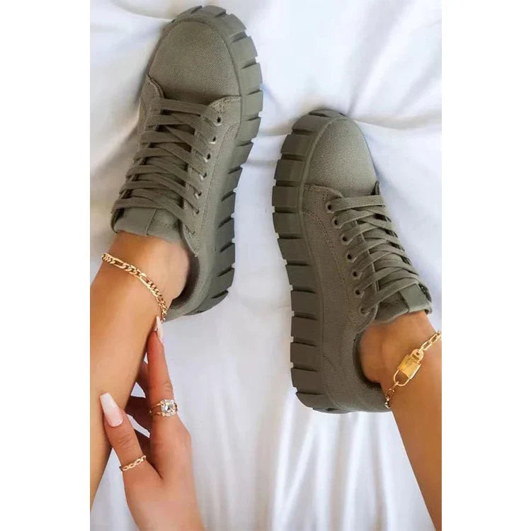 TrendStep Suede Dames Sneakers - Casual en Trendy