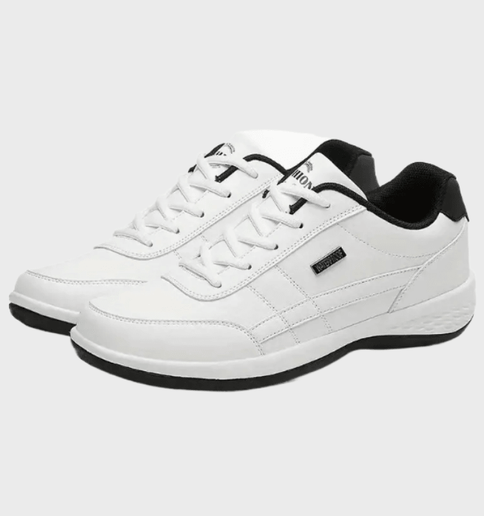 Clarkson - Tweekleurige herensneakers met veters en print