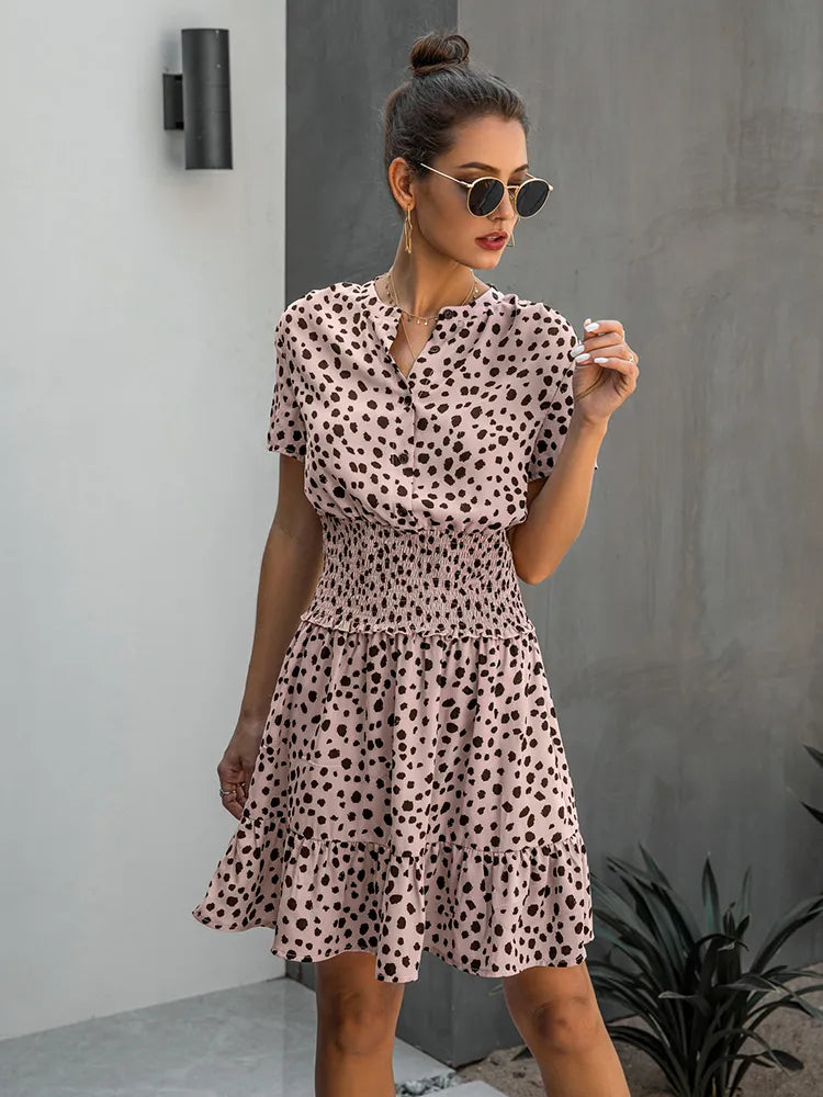 Jillian - Trendy en Comfortabele Zomerjurk met Ruches voor Vrouwen