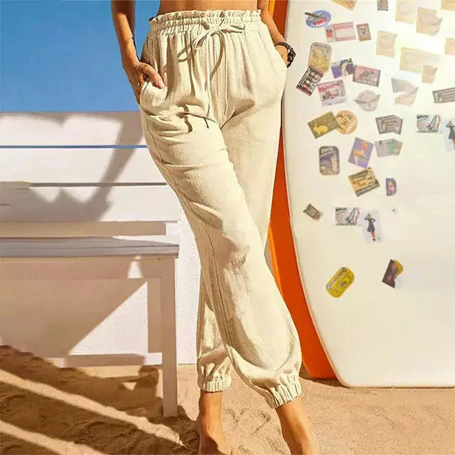 Casual eenkleurige bloomer