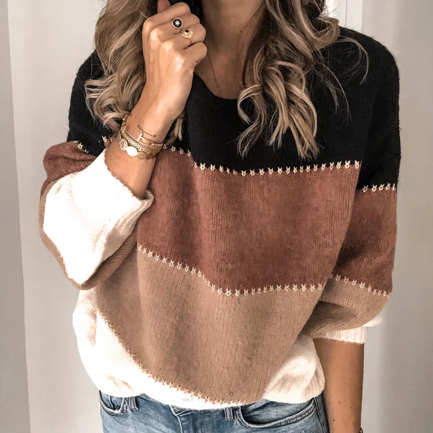 Michaela | Gestreepte wintertrui