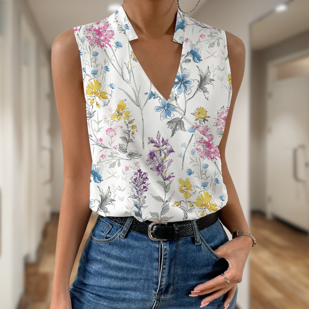 Mila | elegante mouwloze top