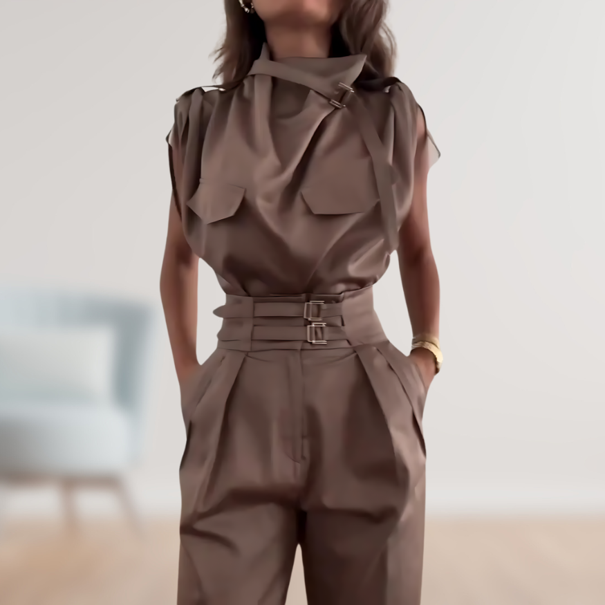 Amira | stijlvolle jumpsuit met riem