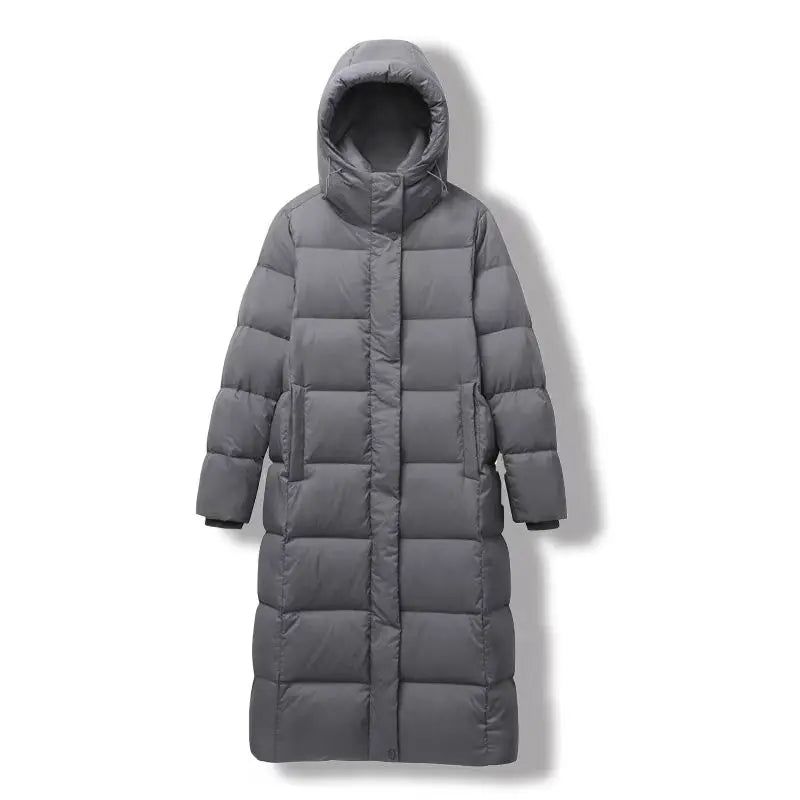 Carman - Lang winter dons parka jack voor dames met capuchon