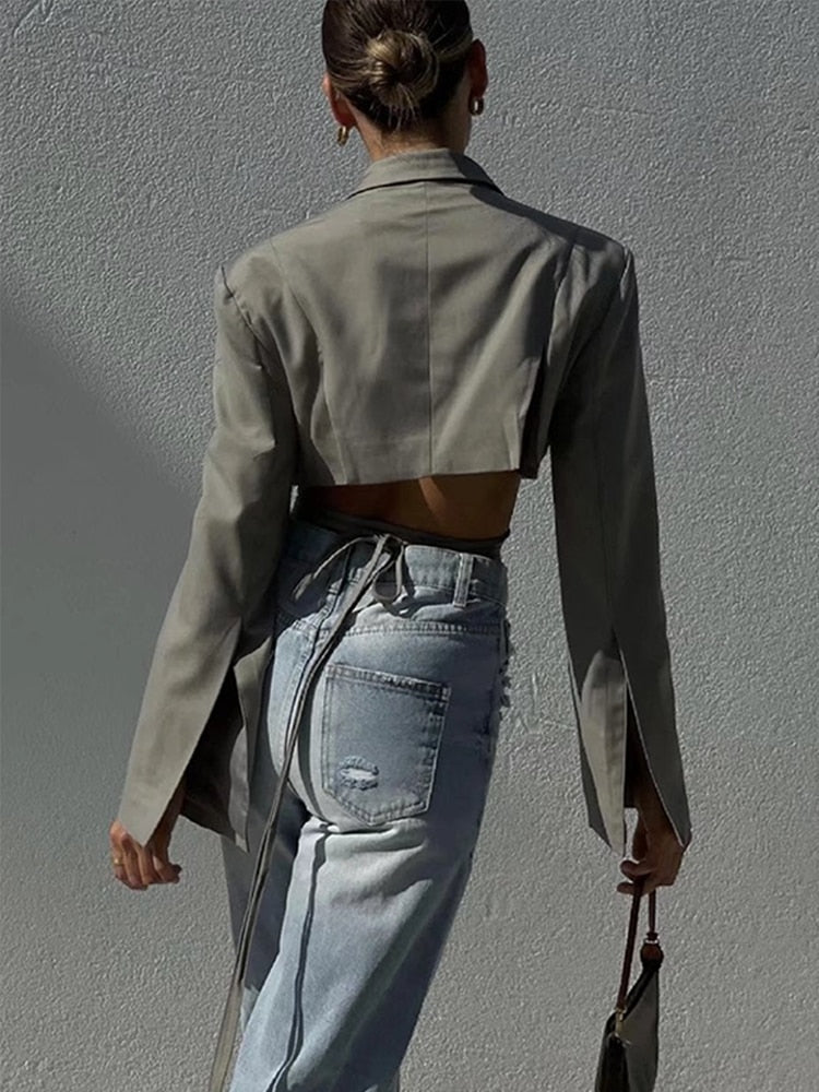 Cropped blazer