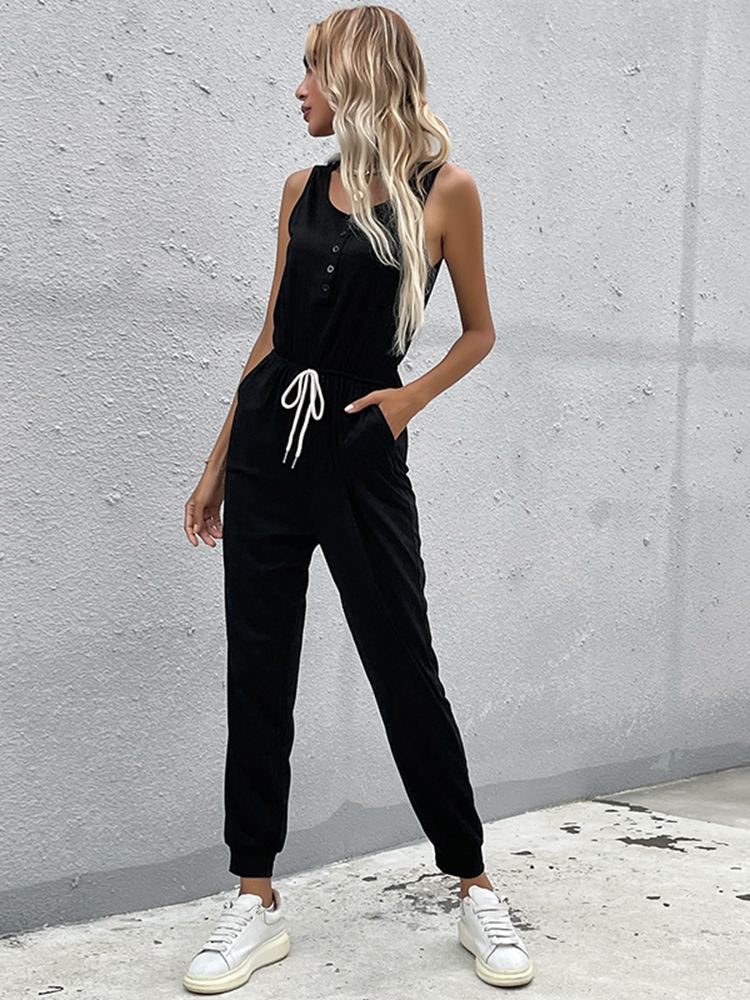 Zwarte comfy jumpsuit