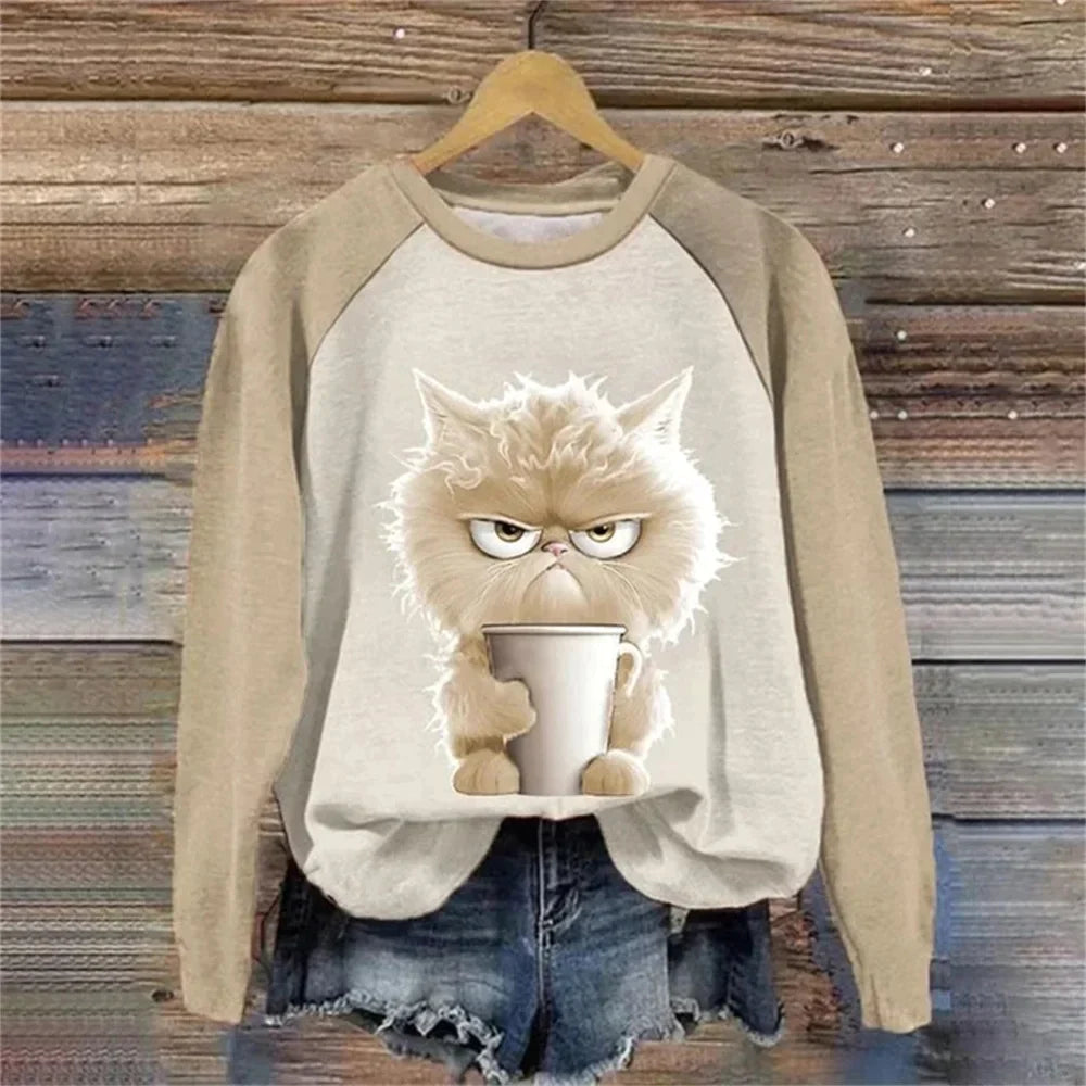 Joon | Grappig sweatshirt met kattenmotief