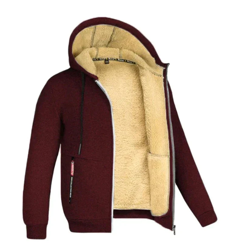 Diederik - Sherpa Wollen Rits Hoodie