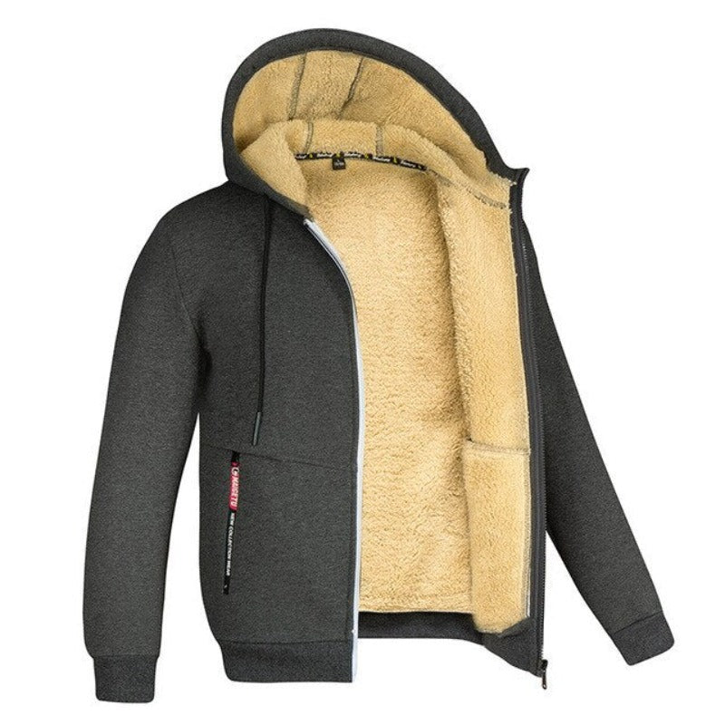 Diederik - Sherpa Wollen Rits Hoodie