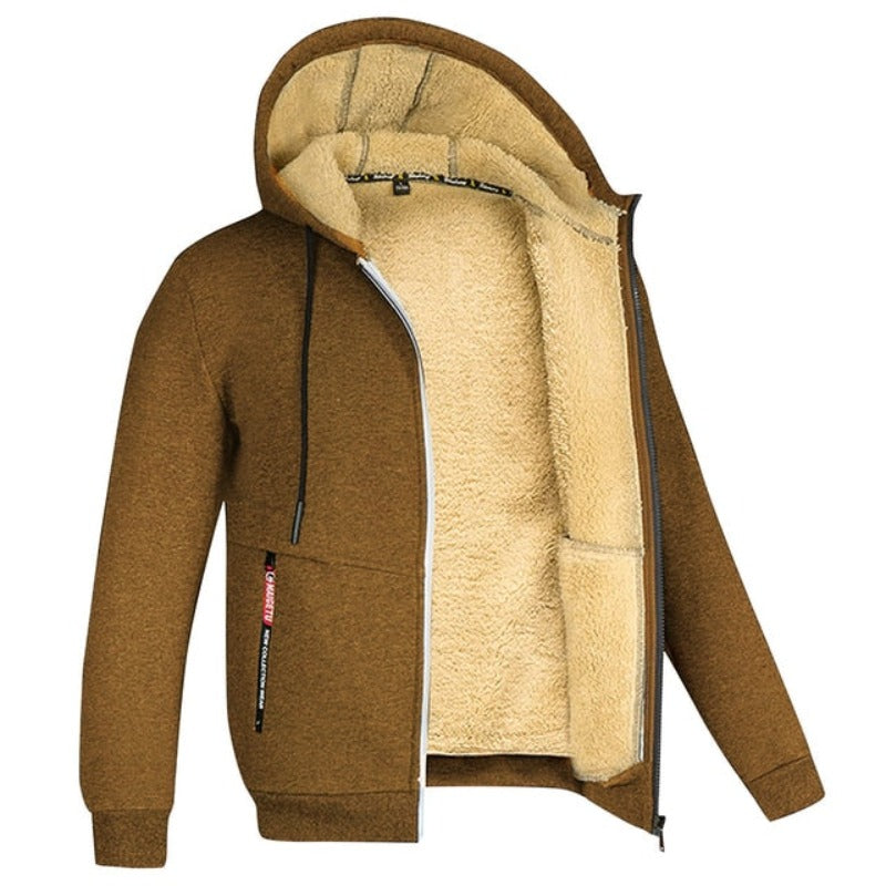 Diederik - Sherpa Wollen Rits Hoodie