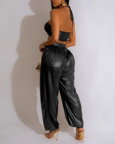 Zwarte jumpsuit met cut-outs