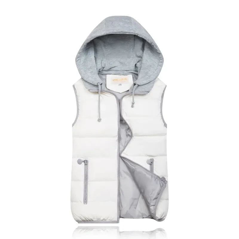 Celine Bodywarmer | Casual gewatteerde bodywarmer met capuchon voor dames