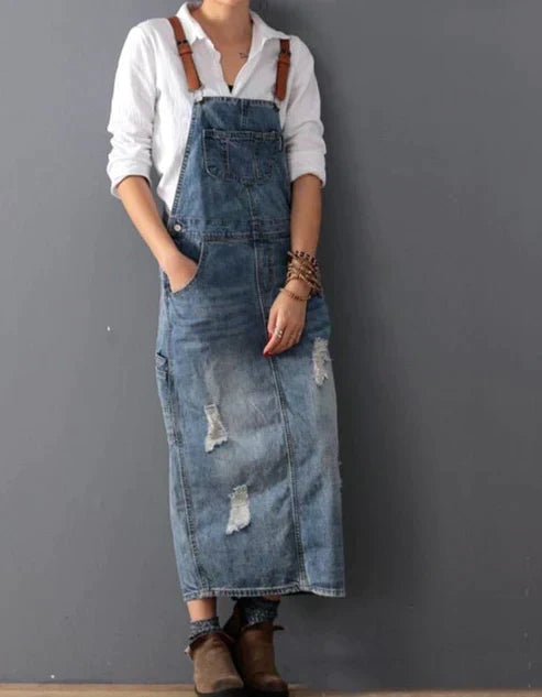 Aimee - Denim overall jurk