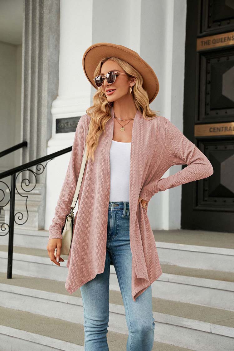 Roze basic vest