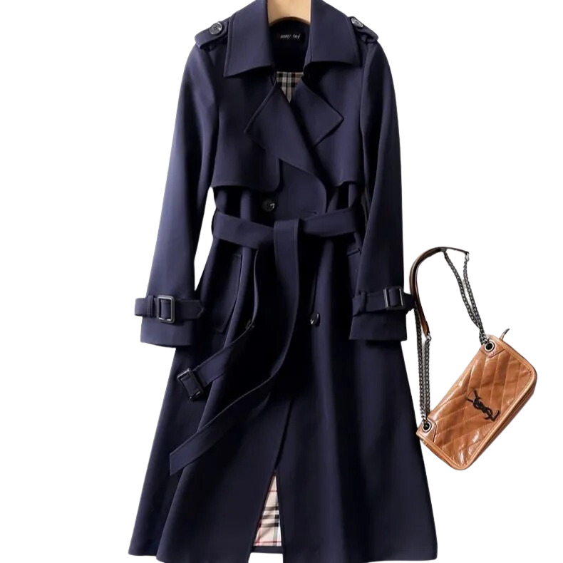 Olivier | klassieke trenchcoat met riem en knoopsluiting