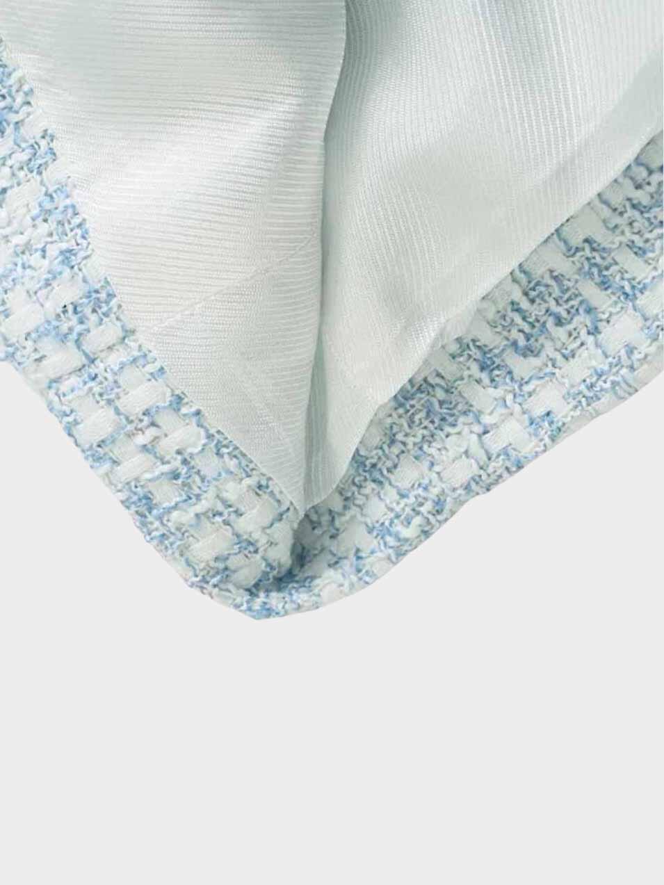 Tweedy Blazer | Modieuze damesblazer in lichtblauw