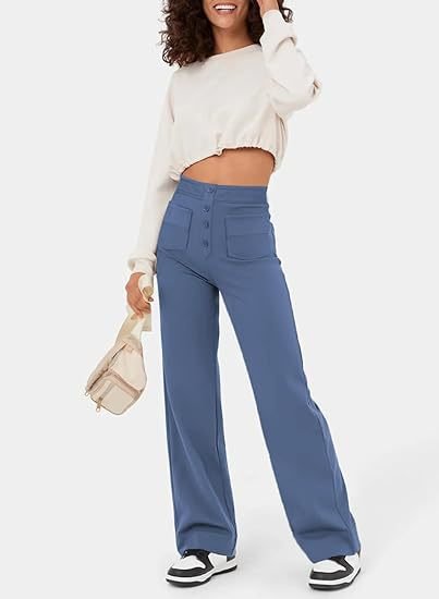 High-waisted broek voor dames | Elastich