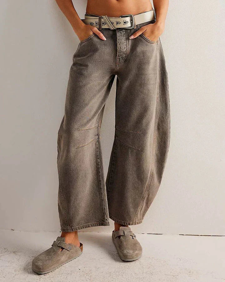 Chiarra - Barreljeans met middelhoge taille voor dames